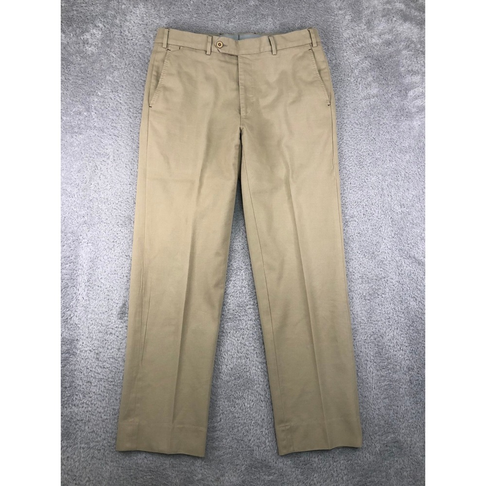 Peter Millar Pants Men 33x29 Beige Loro Piana Fabric Made In Italy MF15RT01